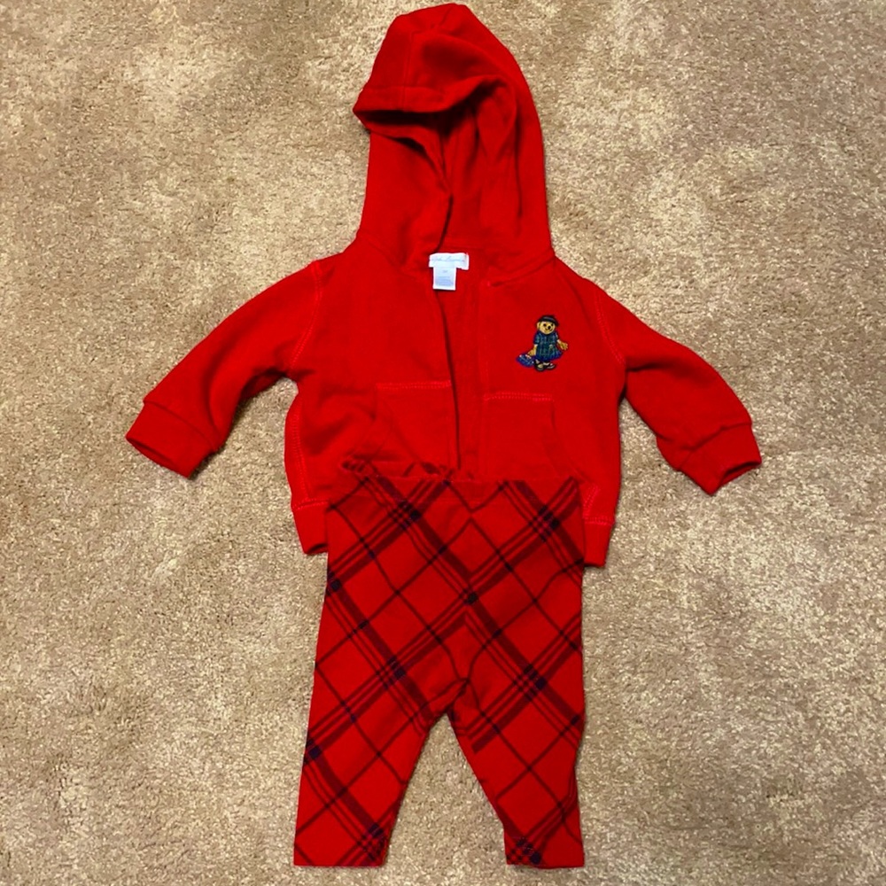 Used infant Ralph Lauren sweats and hoodie